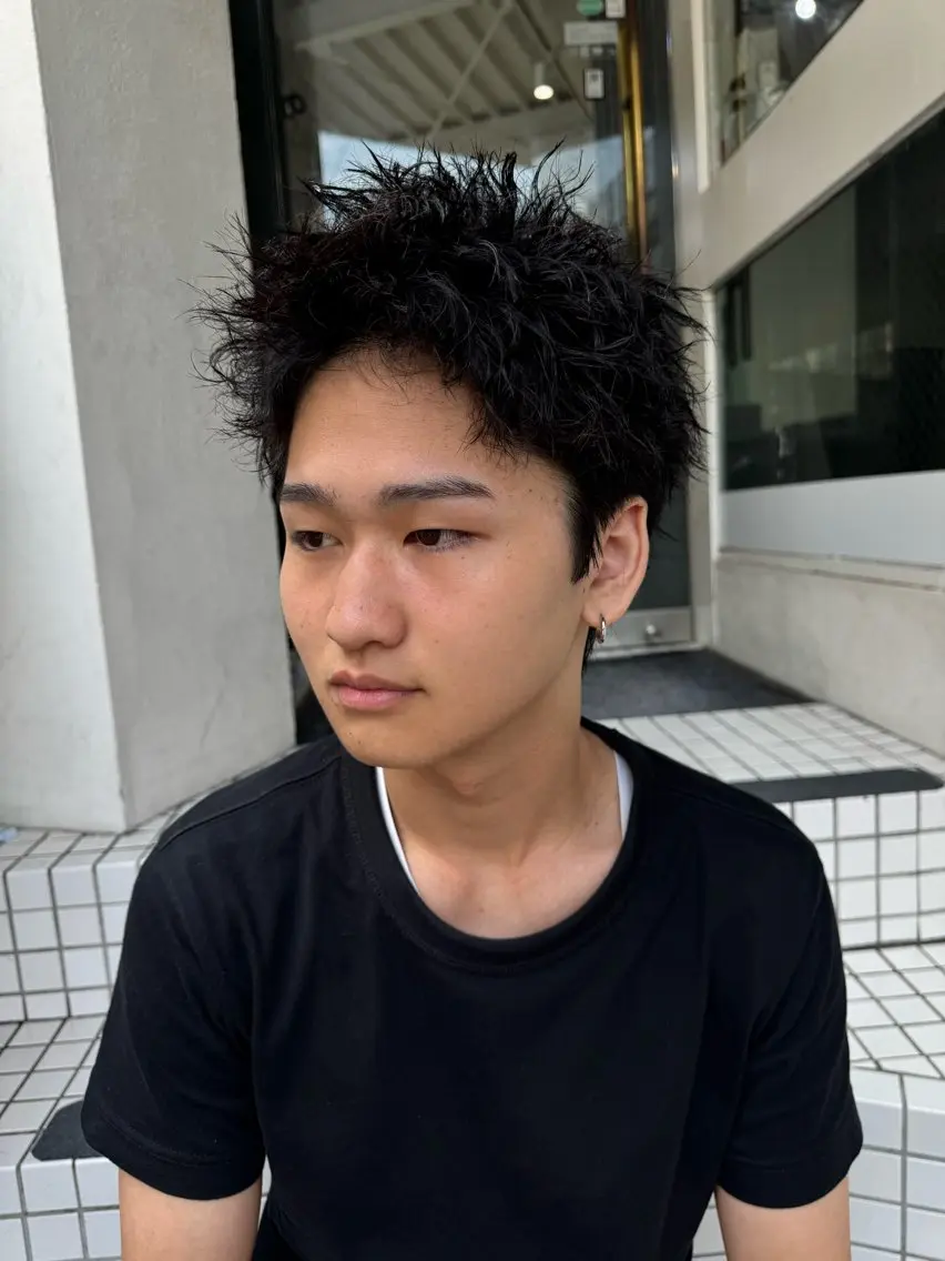 パーマ キッズ 大阪メンズ 美容師井上智博のヘアスタイル