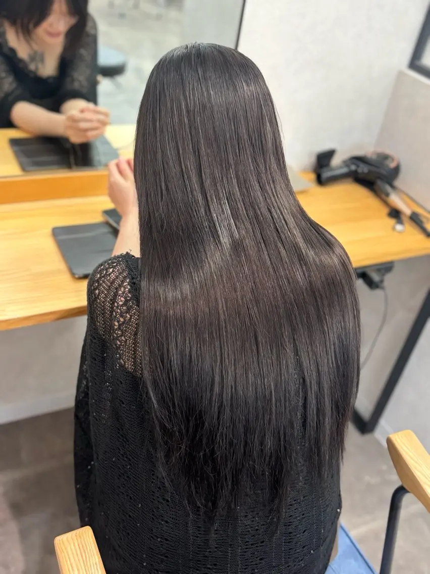 ロング ボブ エクステ ロング エクステ エクステ/ハイトーン /ミサキのヘアスタイル
