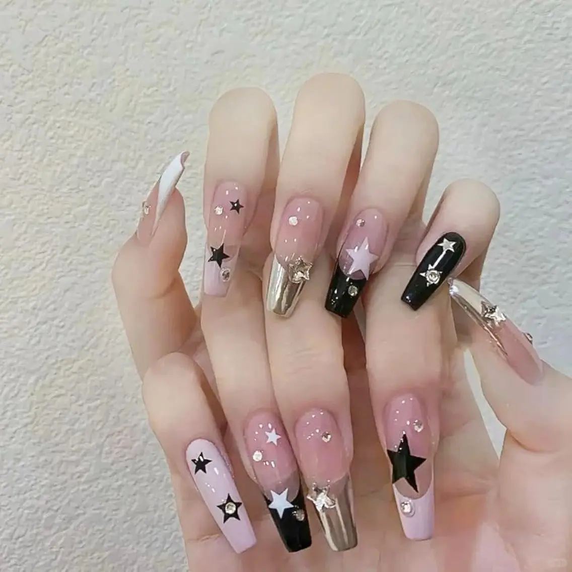 ネイル 長さ出し ハロウィン マグネットネイル ミラーネイル ネイルチップ Lee Nails チップ長さだし専門店のネイルデザイン