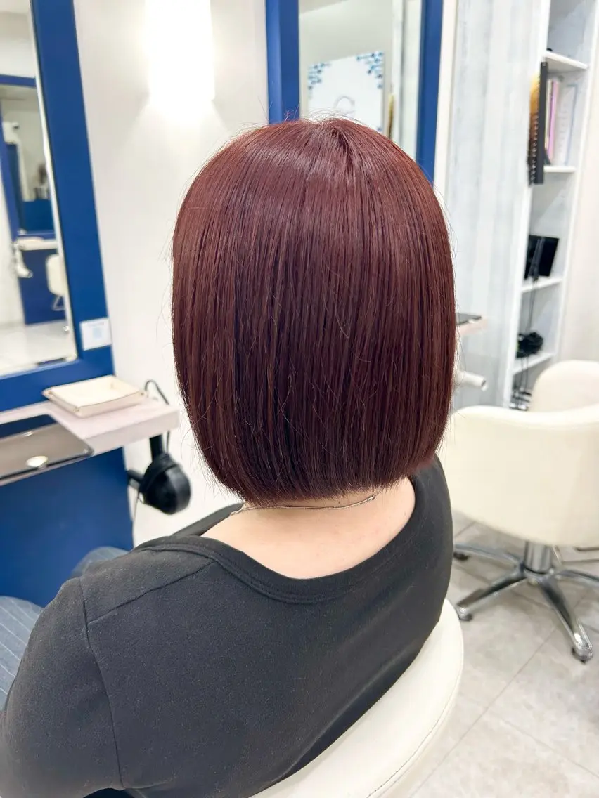 カラー ブリーチ ダブルカラー ブリーチなしカラー レッドカラー 💎Eleanor ニイナ💎のヘアスタイル