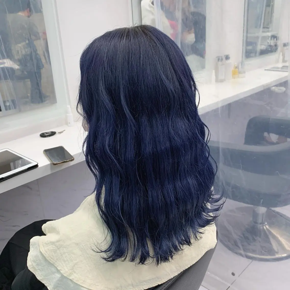 セミロング カラー ヘアアレンジ 🩵 JURI🩵のヘアスタイル