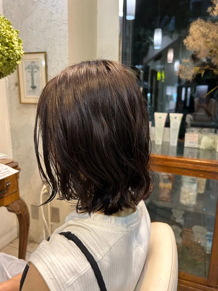 パーマ タテイシ アサノのヘアスタイル