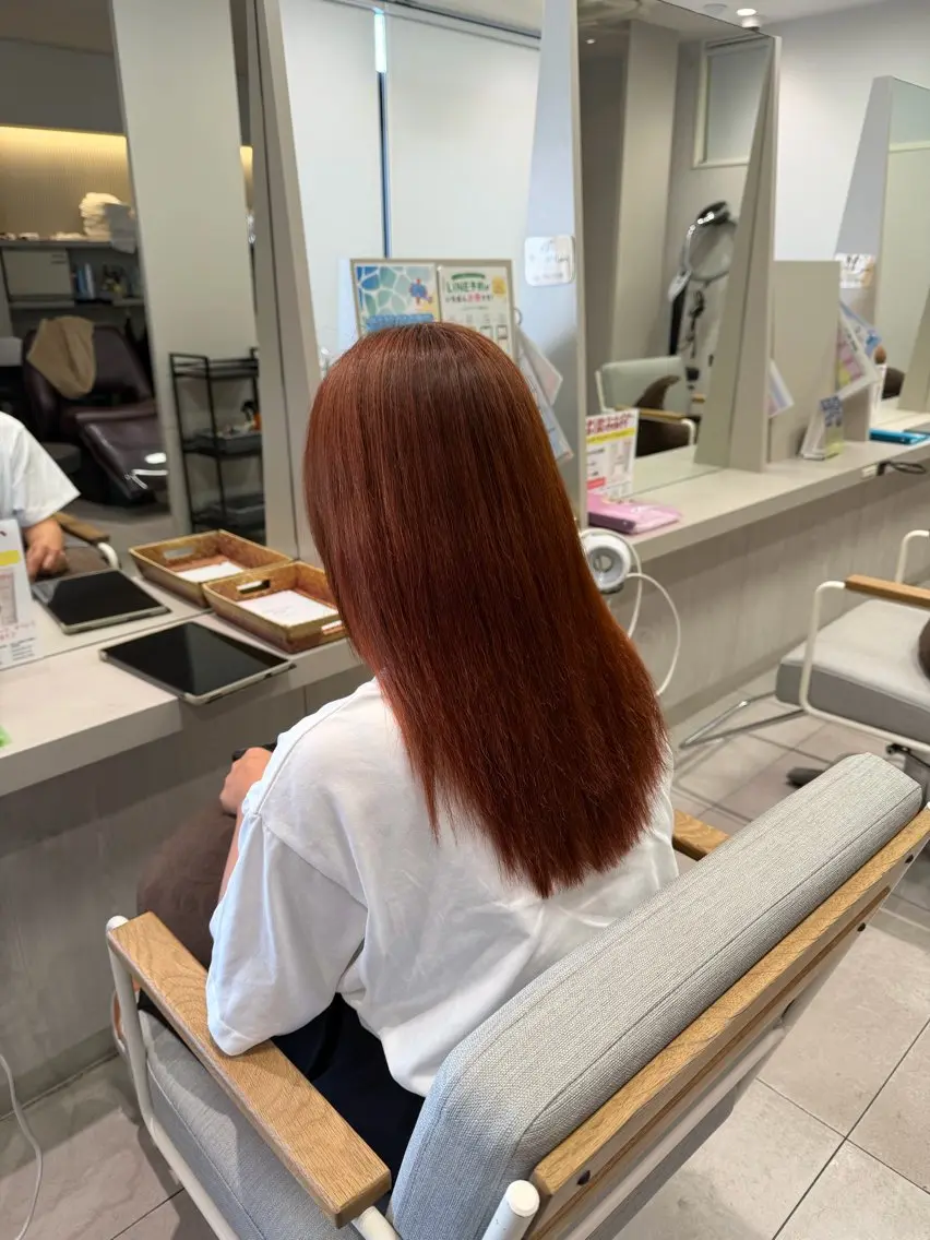 ロング カラー ヘアカラー トリートメント ヘアカラー推💫永尾 胡桃のヘアスタイル