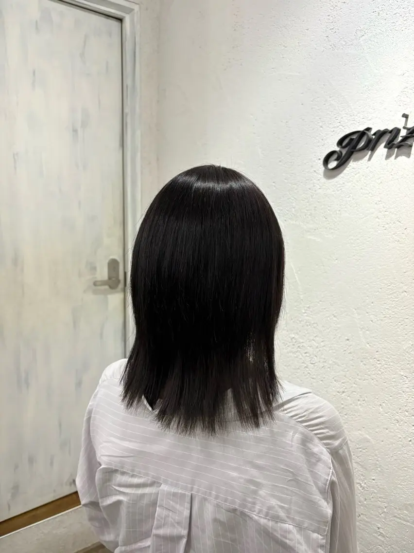 ミディアム 縮毛矯正 🤍カラー /池袋/あい🤍のヘアスタイル