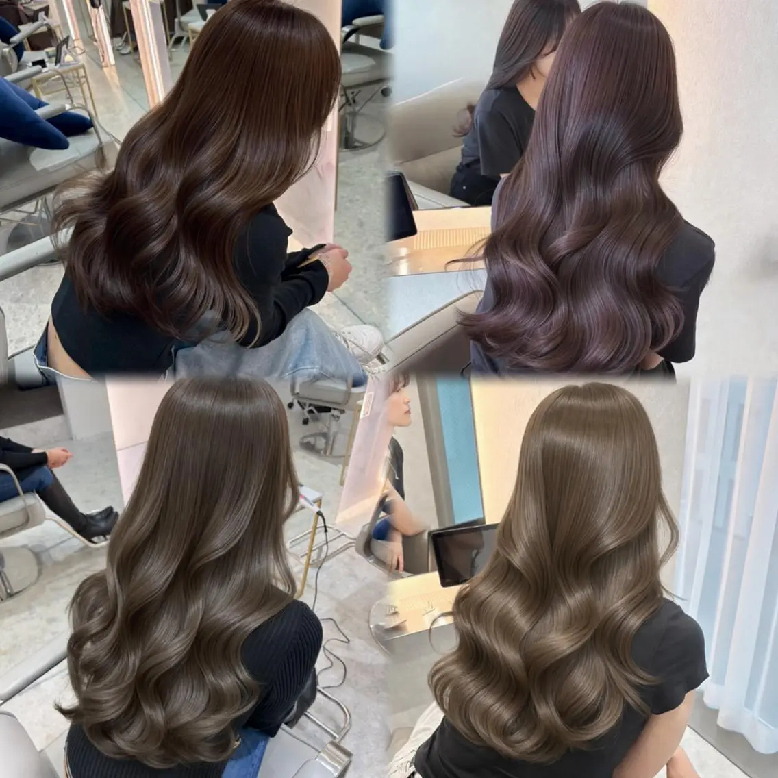 ロング カット ヘアカラー 林 沙弥のヘアスタイル