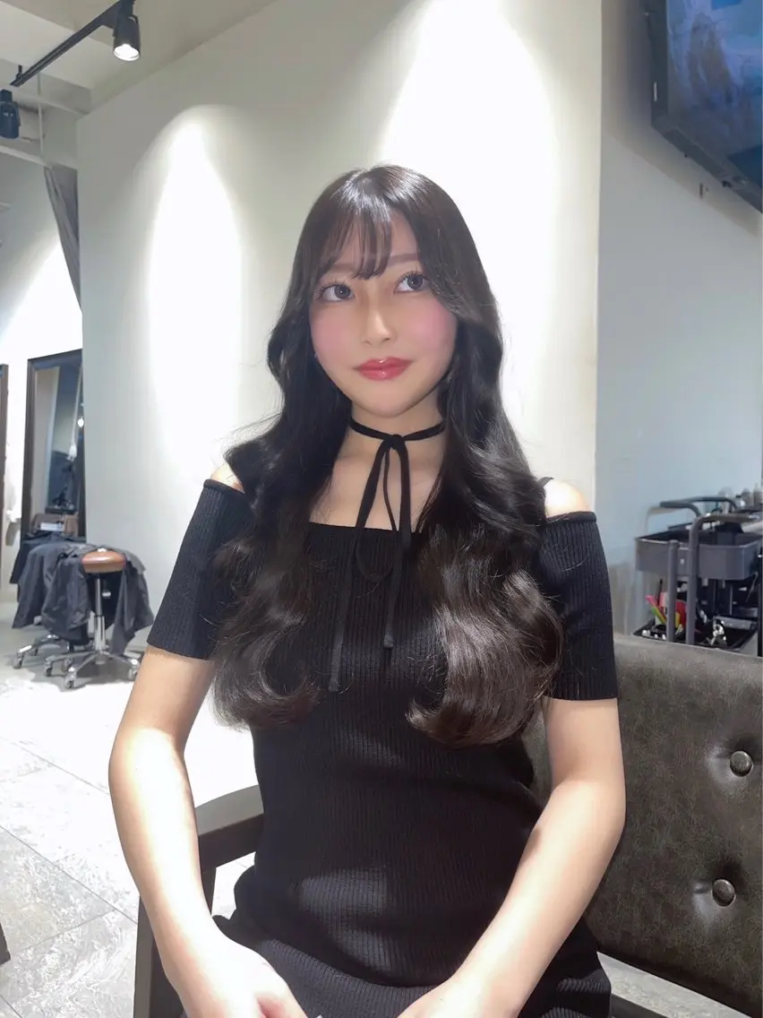 ロング カラー ヘアアレンジ ヘアカラー 🎀ハイトーン・艶 カラー HANA🎀のヘアスタイル