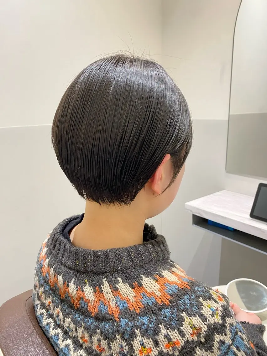 ショート カラー カット ヘアカラー トリートメント 🟩くすみカラー/ボ ブ/ショート/大司のヘアスタイル