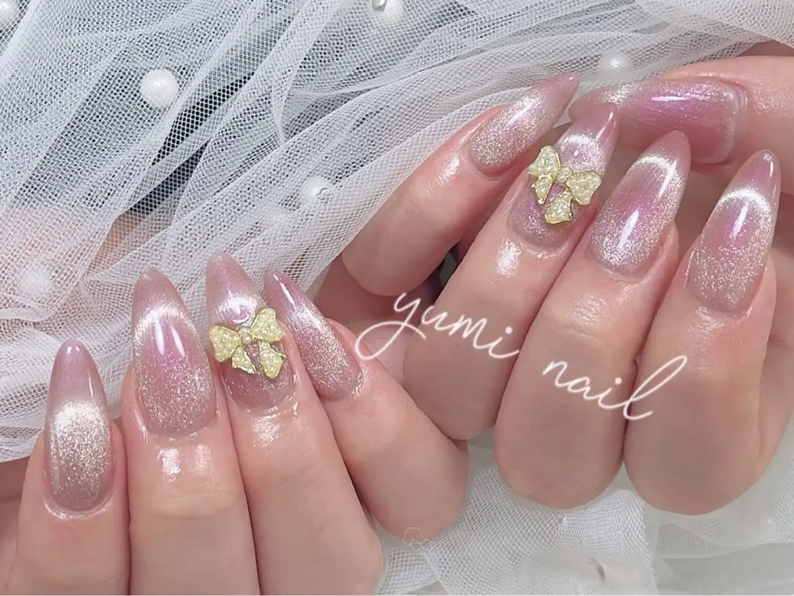 ネイル ハンドネイル 𝐲𝐮𝐦𝐢🎀 長さ出しデザイン専門のネイルデザイン