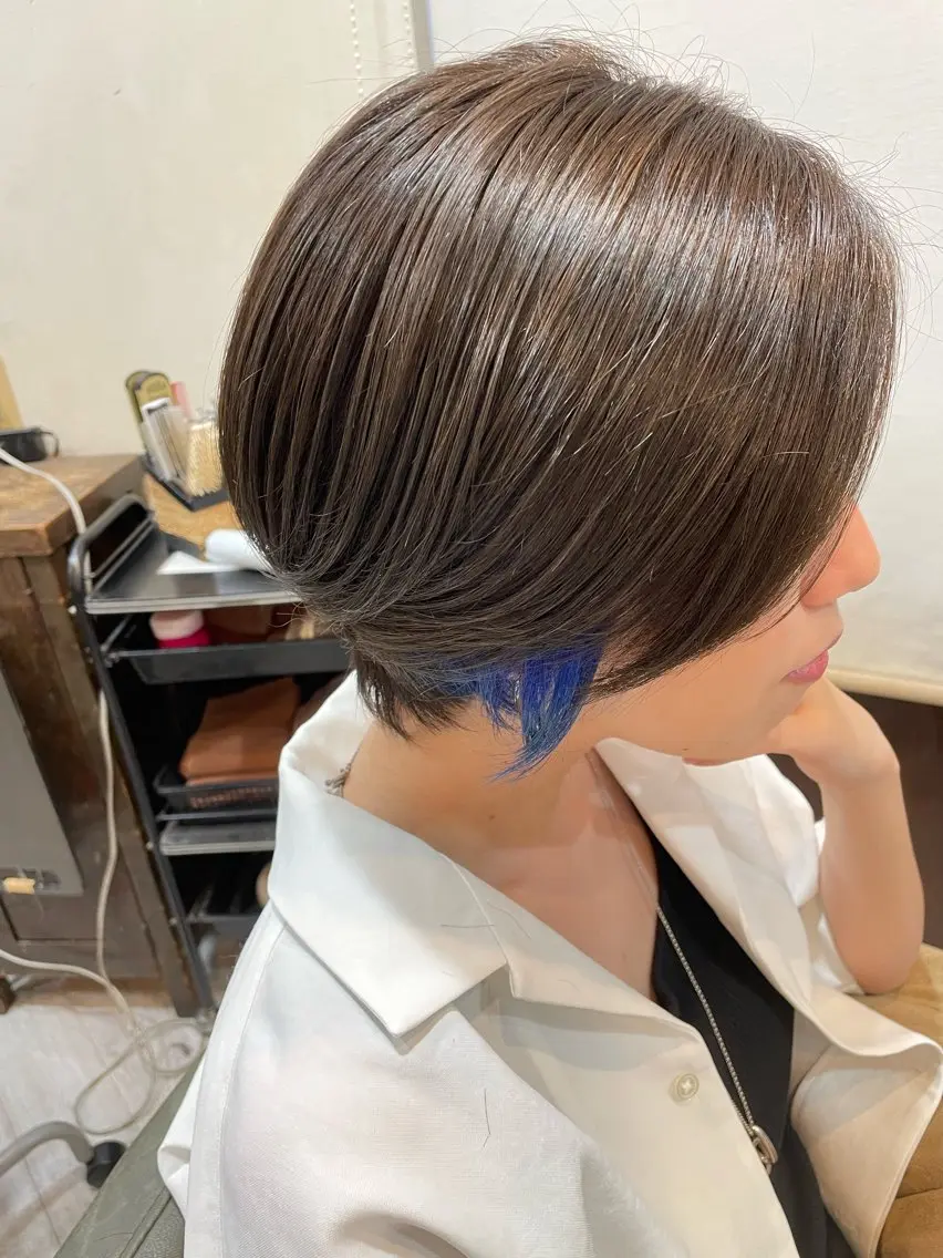ショート カラー カット ヘアカラー 中野  淳のヘアスタイル