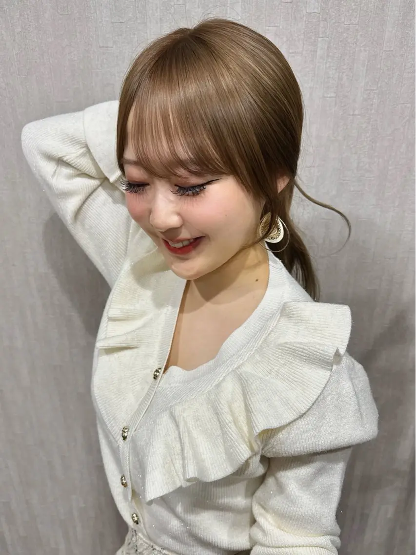 ロング カラー ブリーチ デザインカラー ロング 【髪質改善】 梅田　聡のヘアスタイル