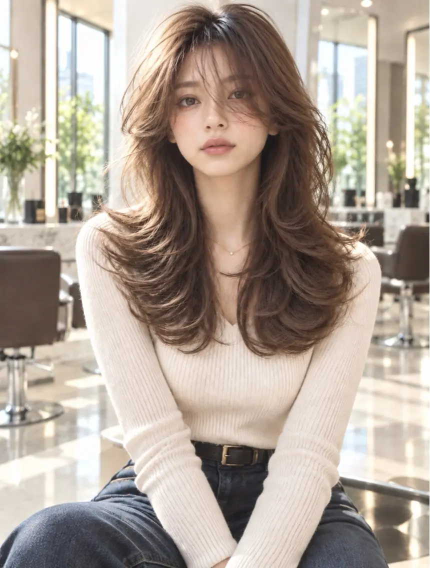 セミロング 縮毛矯正 トリートメント ✨毛髪診断で絶対綺麗 ✨美髪艶髪専門✨高浪のヘアスタイル