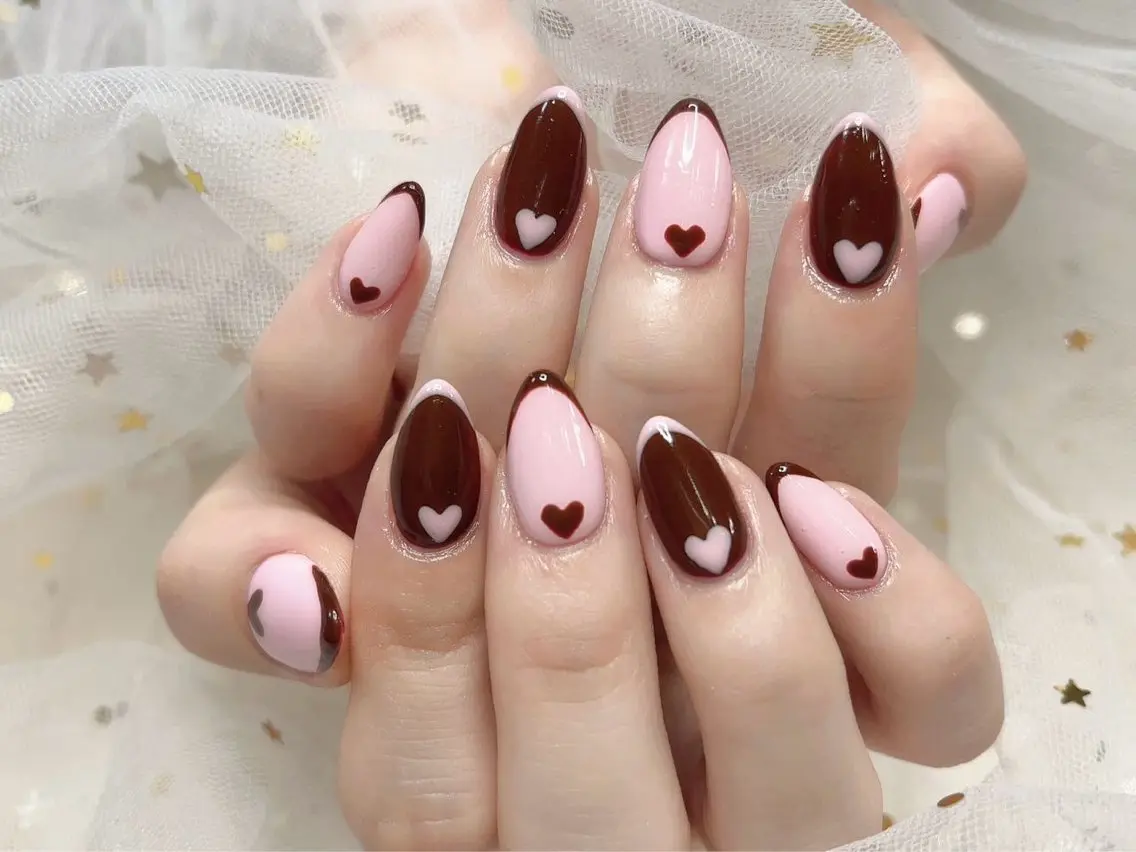 ネイル バレンタイン ジョリ kasumi🌹💅のネイルデザイン