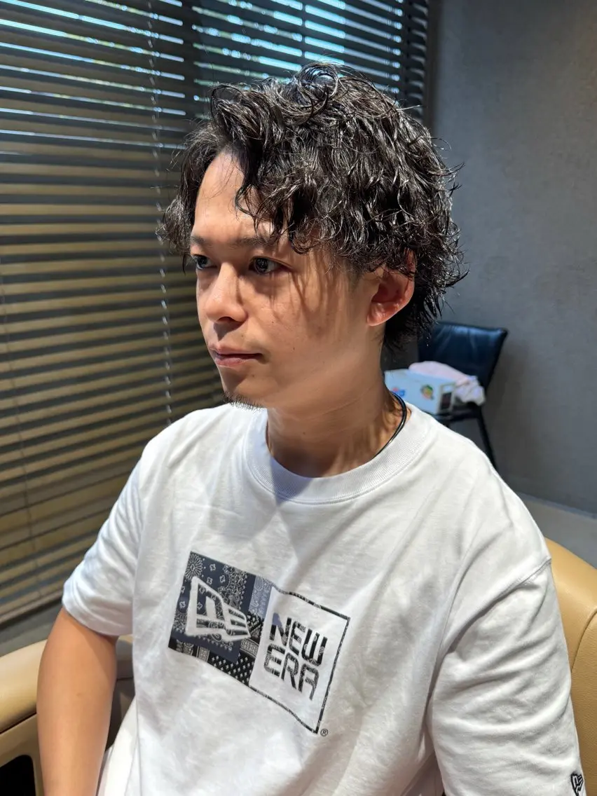 パーマ メンズ カット パーマ メンズカットパーマ 伊藤瑠星のヘアスタイル