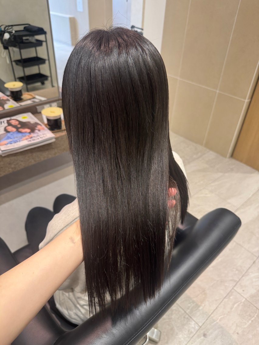 セミロング トリートメント 酸熱トリートメント 笠原未稀/カット・ ブリーチ無しカラーのヘアスタイル