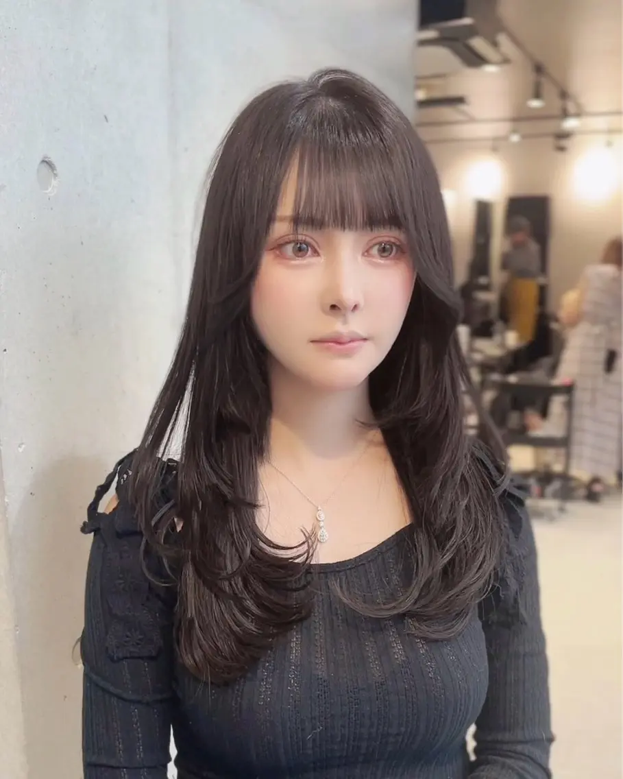セミロング カラー パーマ ヘアアレンジ レイヤーカット 🌸グレージュ/ ベージュ🌸yutaのヘアスタイル