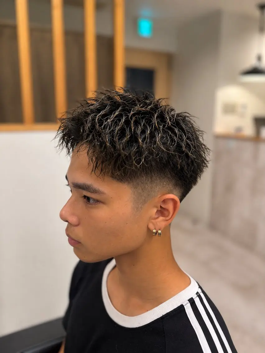 パーマ メンズ メンズサロン リョウタのヘアスタイル