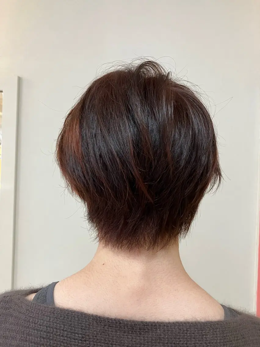 ショート 顔周りカット 横田 尚登のヘアスタイル