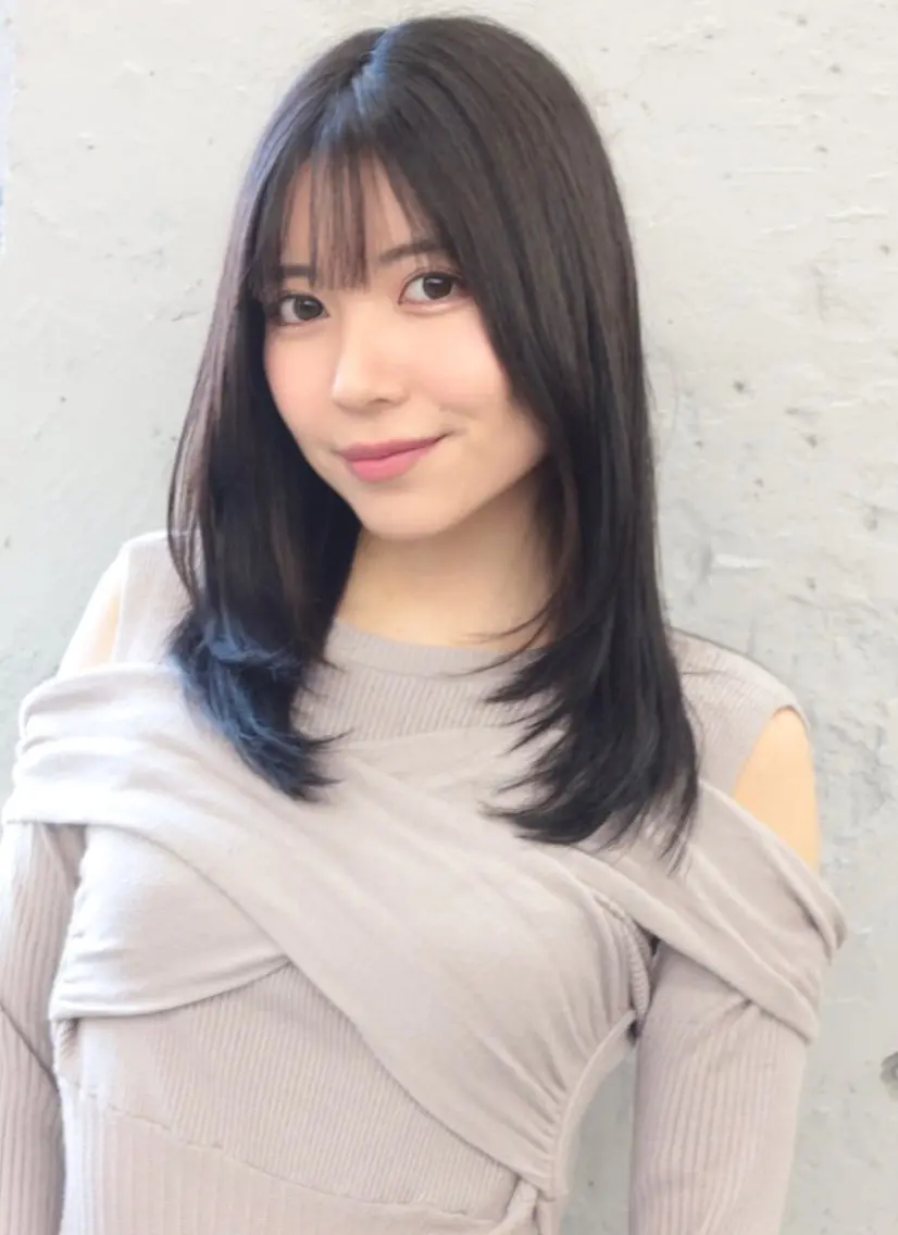 セミロング 髪質改善縮毛矯正 ◽️河野泰貴のヘアスタイル