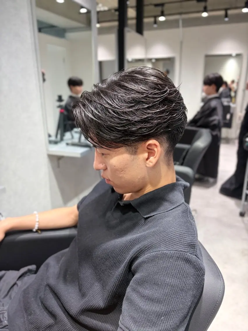 メンズ カット 縮毛矯正 曲がる縮毛矯正専門 /森隆之介のヘアスタイル