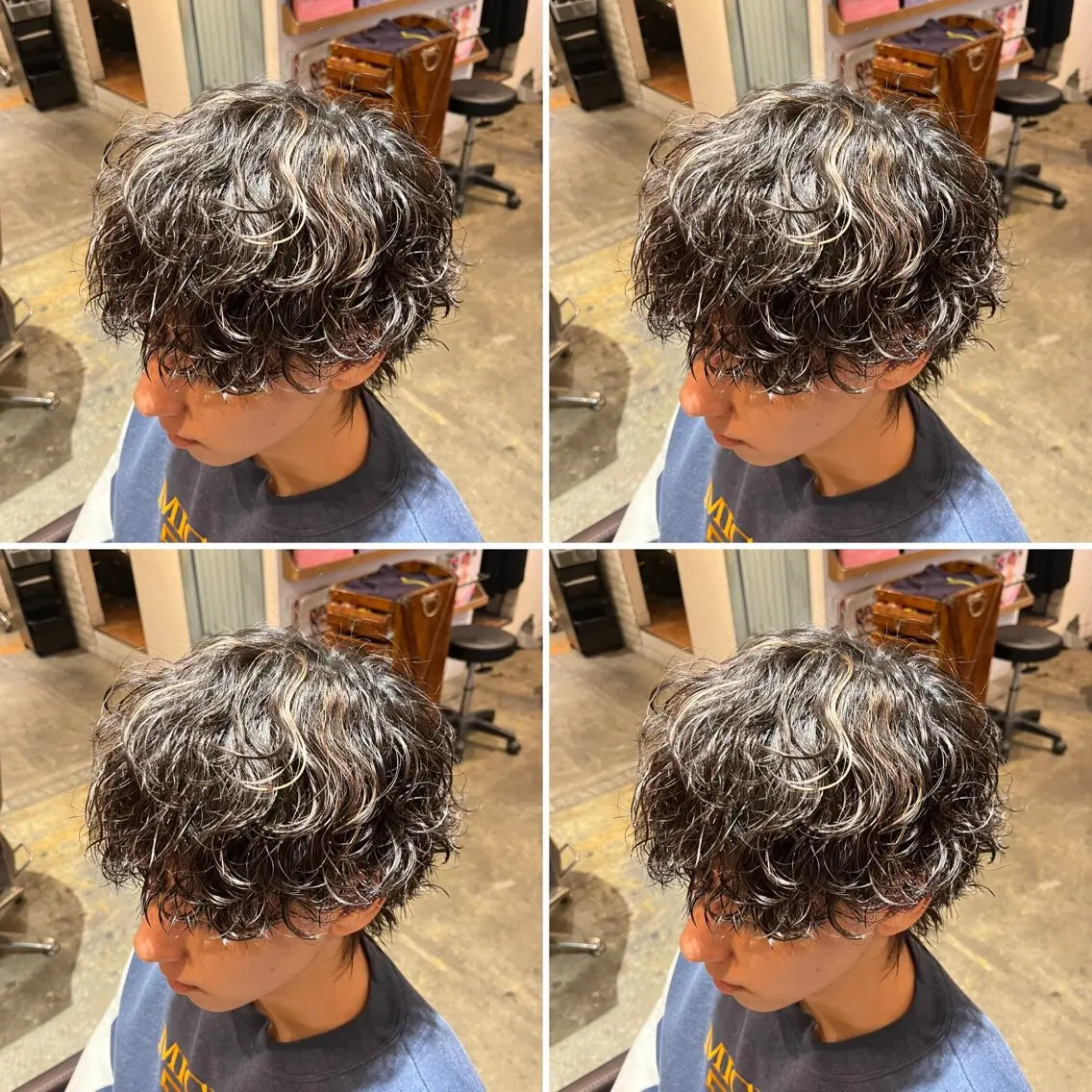 カラー パーマ メンズ カット ヘアカラー パーマ トリートメント ヘアセット メンズパーマ特化 店長望月謙二郎のヘアスタイル