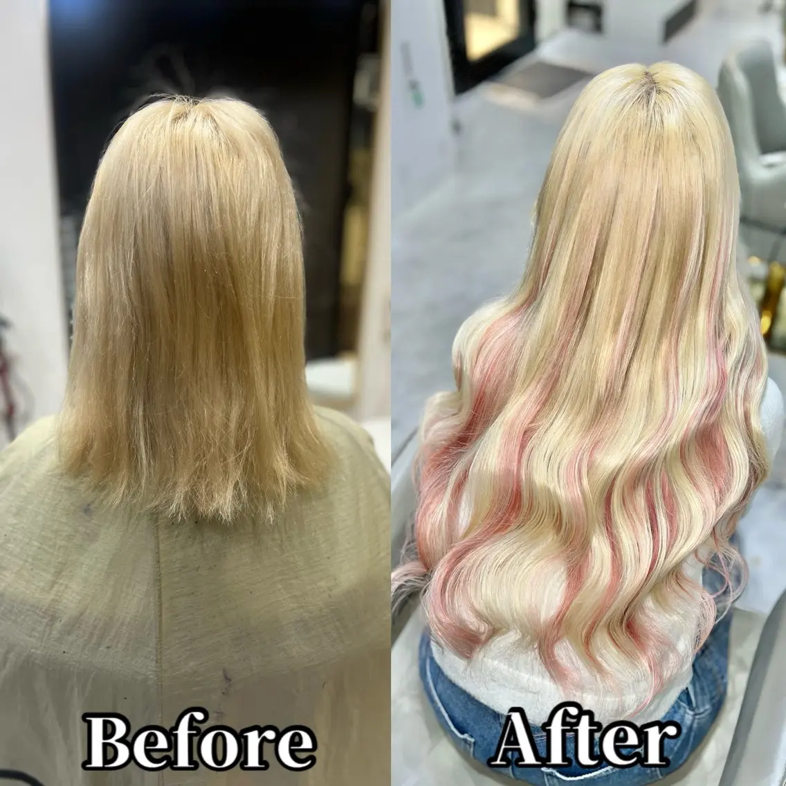 ミディアム エクステ エクステ&カラー Fav心斎橋店のヘアスタイル