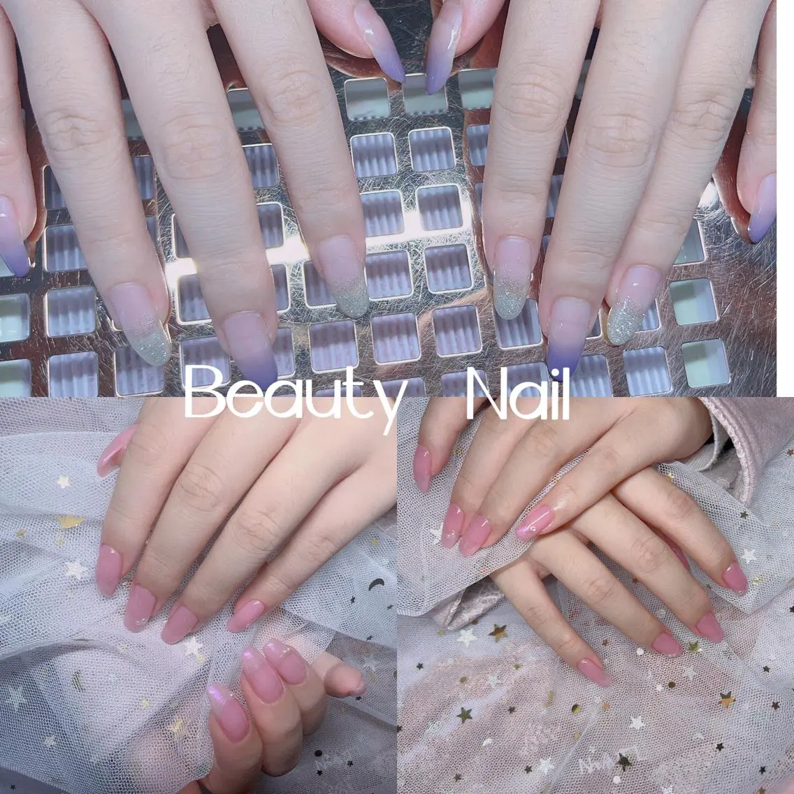 ネイル 長さ出し ジェルネイル Moonstone Salonのネイルデザイン