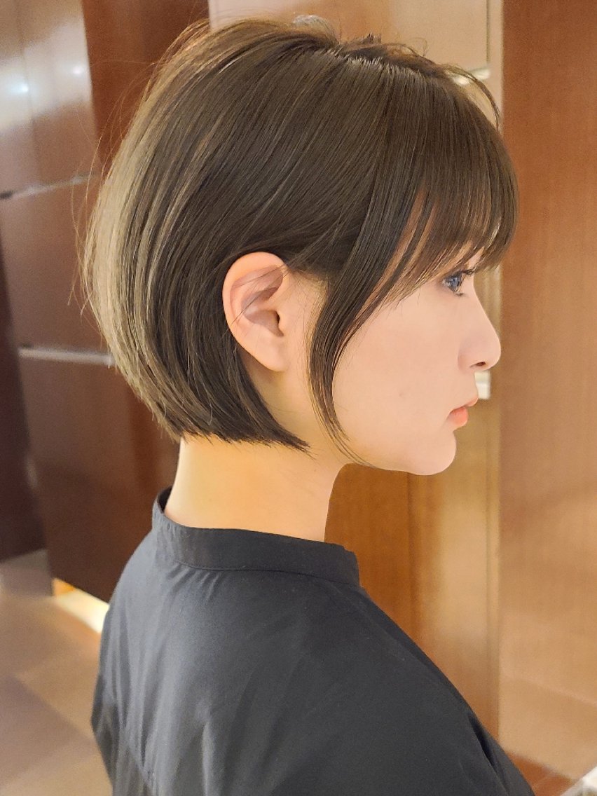 ショート 丸みショート ショートヘア 中高下 由真 ◎モニター様価格のヘアスタイル