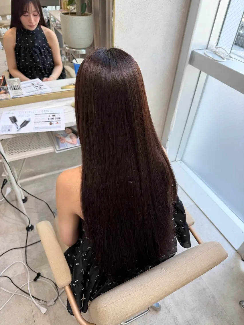 ロング 縮毛矯正 ナナカ 🎀のヘアスタイル