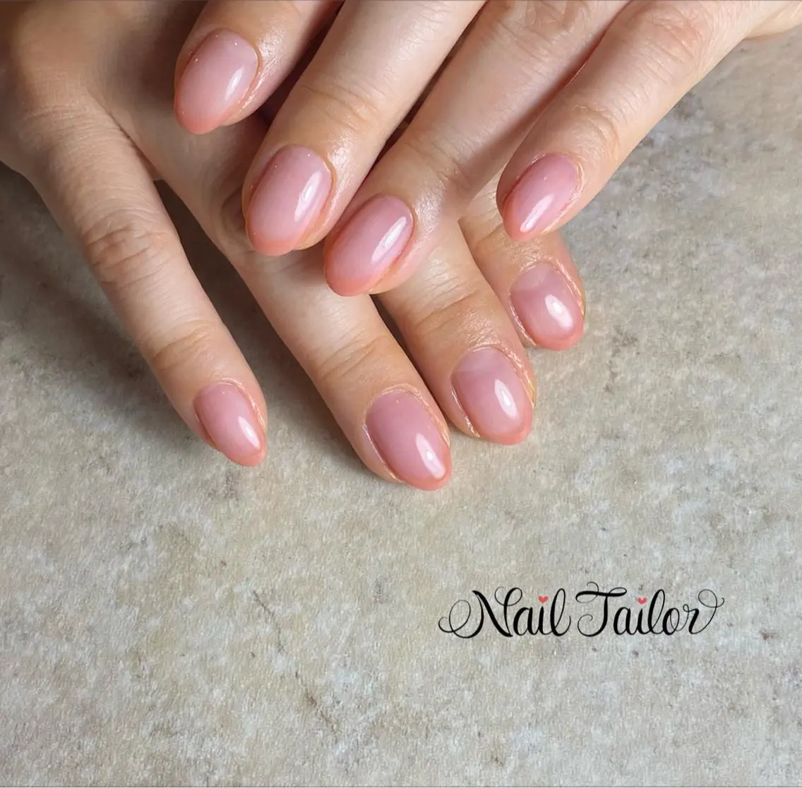 ネイル 長さ出し フレンチネイル ジェルネイル オフィスネイル NailTailor ネイルテイラーのネイルデザイン