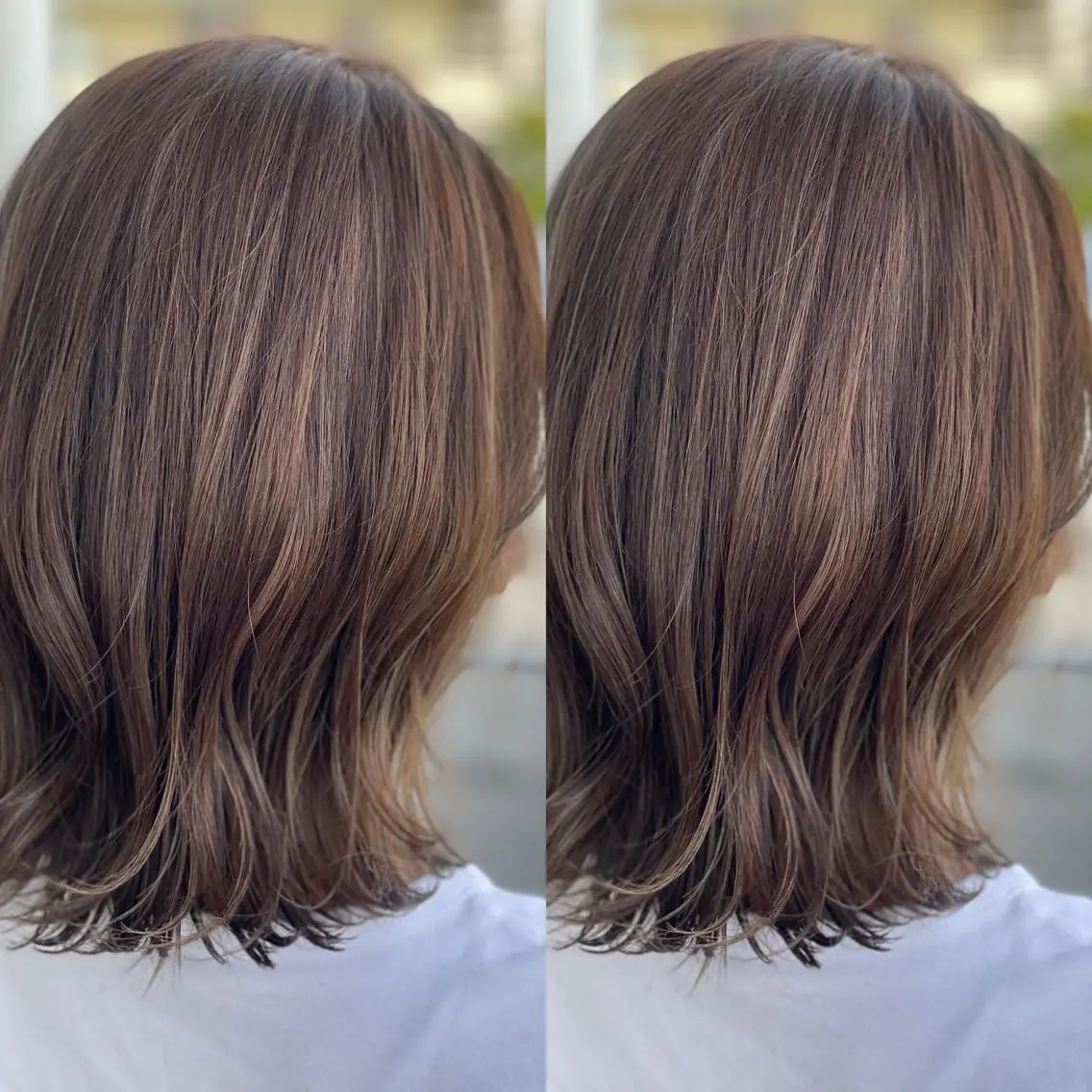 セミロング カラー Snaly カラー特化ページのヘアスタイル