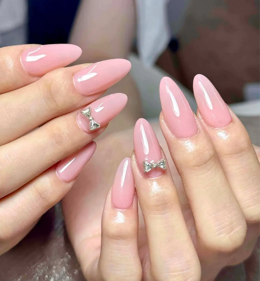 ネイル オーロラネイル ブルー チークネイル 長さ出し フットネイル Kaori ちゃんのネイルデザイン