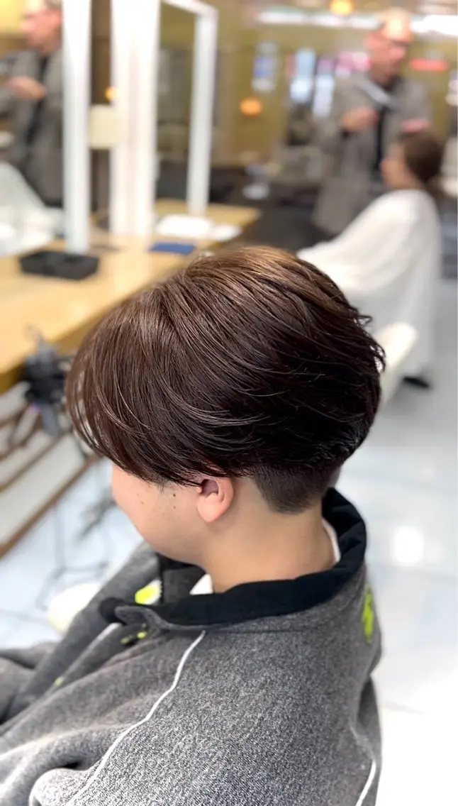 ショート パーマ メンズ センターパート メンズ韓国風 韓国マッシュ マッシュ メンズパーマ カット パーマ トリートメント 🔮メンズ縮毛矯正 メンズパーマ💎竹永のヘアスタイル