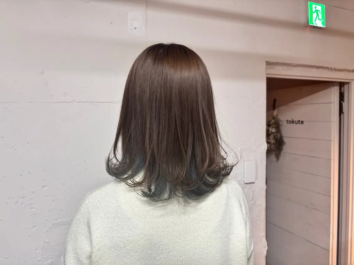 ミディアム カラー 🩵似合わせカット SEIRA🩵のヘアスタイル