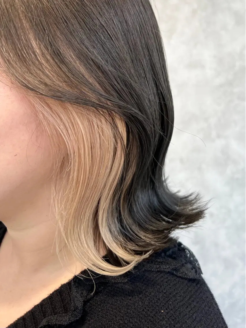 ミディアム ヘアカラー Zina京都河原町店 rinaのヘアスタイル
