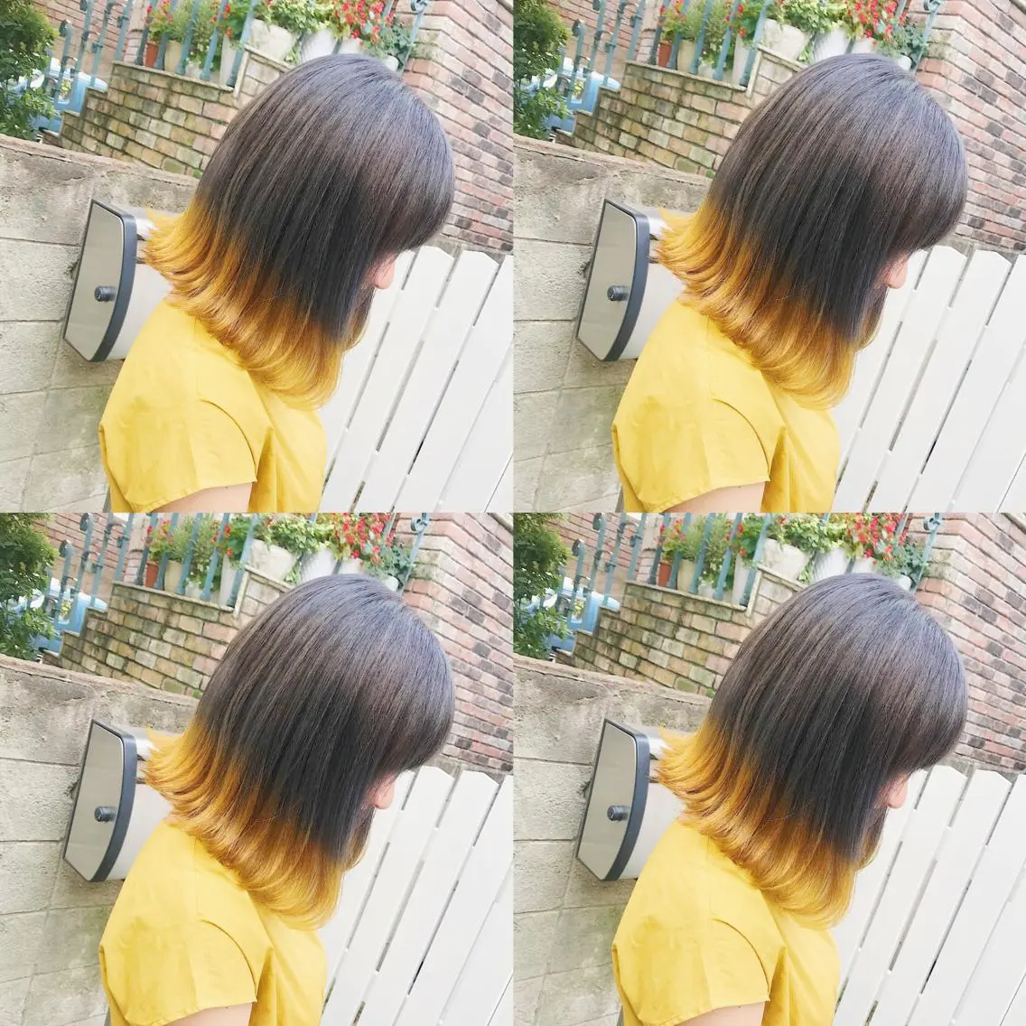 ミディアム カラー ヘアアレンジ ヘアカラー トリートメント TAKUMAブリーチ /デザインカラーのヘアスタイル