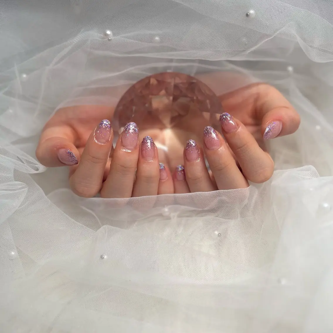 ラメグラデーションの写真