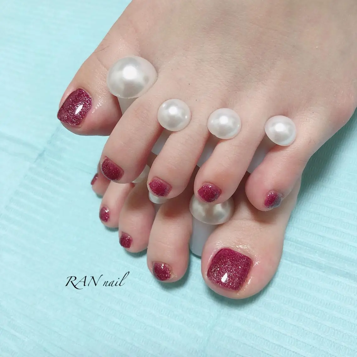 ネイル フットネイル オフィスネイル ワンカラーネイル 春ネイル ハンドネイル フットネイル RAN nailのネイルデザイン