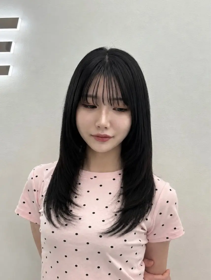 ロング カット うる艶ワンホン/ HINANO🩶のヘアスタイル