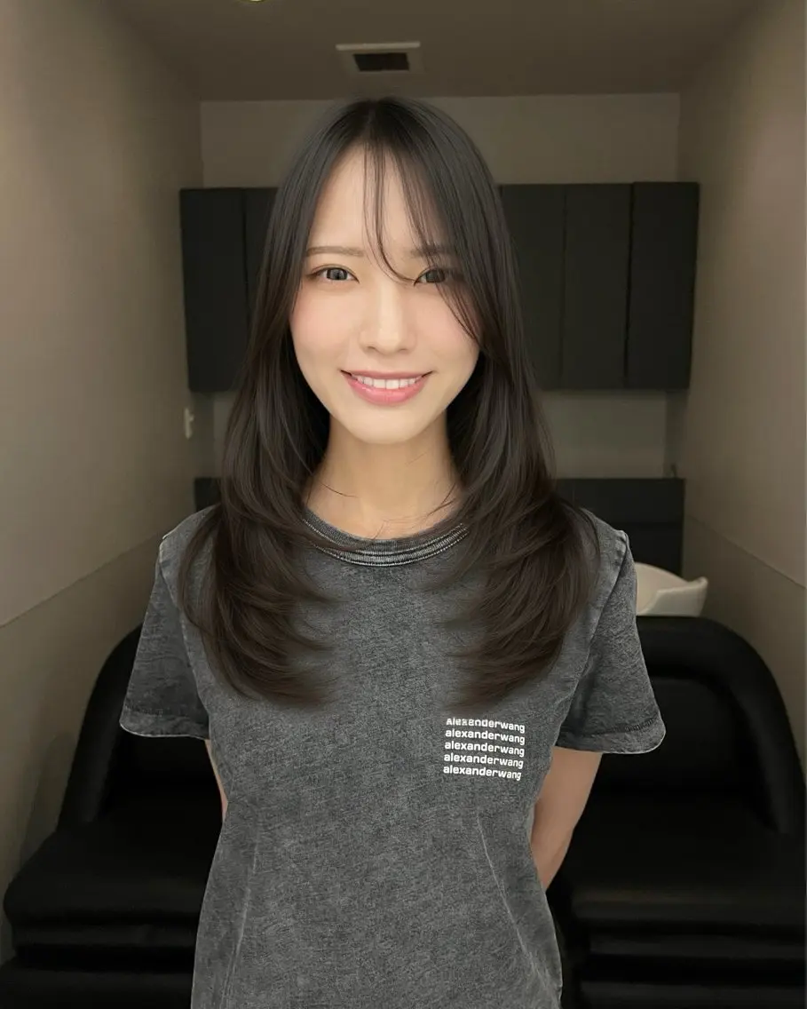 セミロング レイヤーカット レイヤーカット ショートYUKIのヘアスタイル