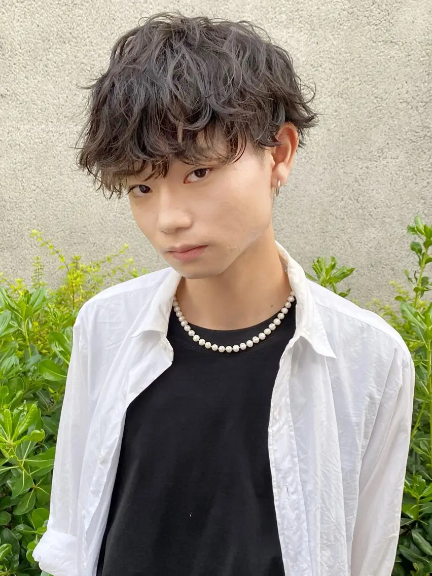 パーマ メンズ カット パーマ 【渋谷メンズ特化】 🔥BLUCK🔥のヘアスタイル