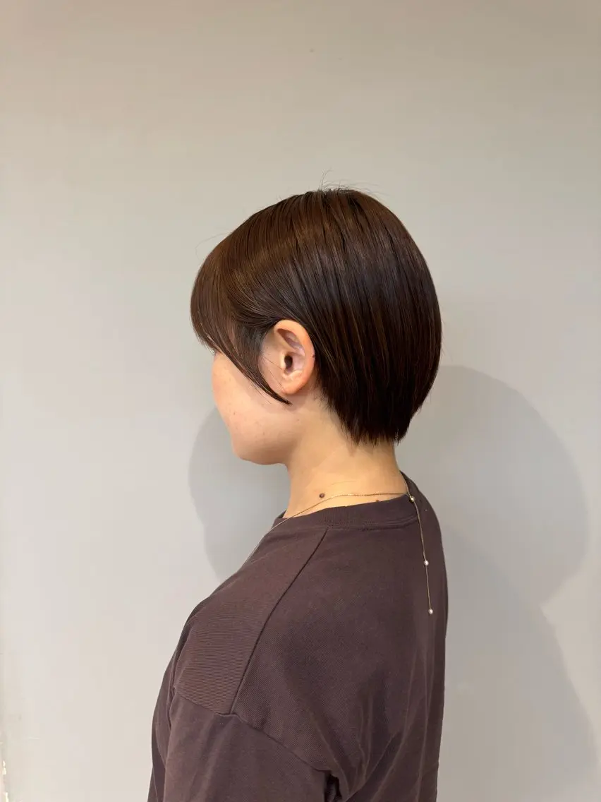 ショート 丸みショート ショートヘア 牲川 愛望のヘアスタイル