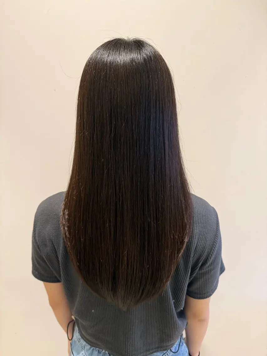 ロング 縮毛矯正 カット 縮毛矯正 トリートメント 艶髪🌿美髪 大塚礼乃【西荻窪】のヘアスタイル
