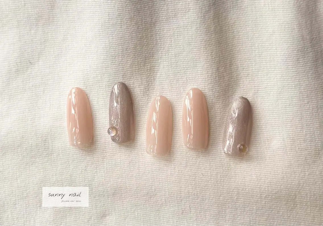 ネイル オーロラネイル マグネットネイル sunny nailのネイルデザイン