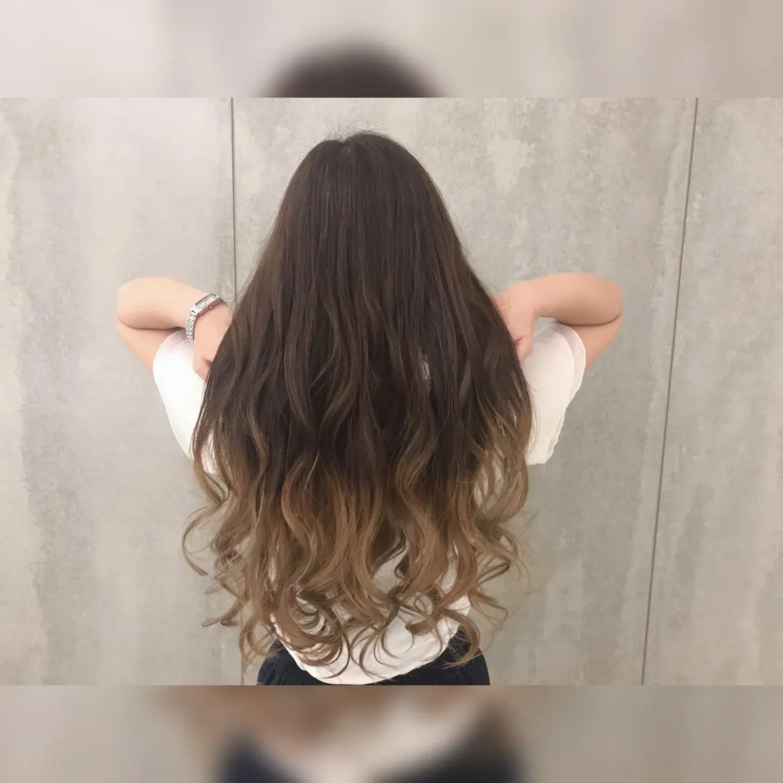 ロング カラー ブリーチ グラデーションカラー ショート/脱白髪染め ☆宇﨑悠実のヘアスタイル