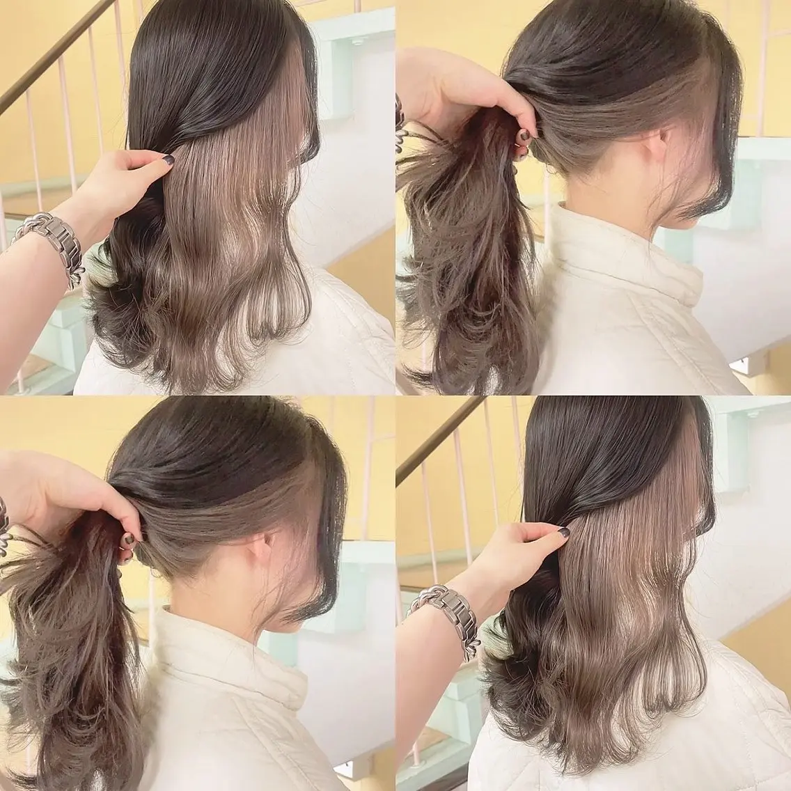 カラー ブリーチ ヘアカラー トリートメント 渋谷:インナーカラー ／🍒エリカ🍒のヘアスタイル