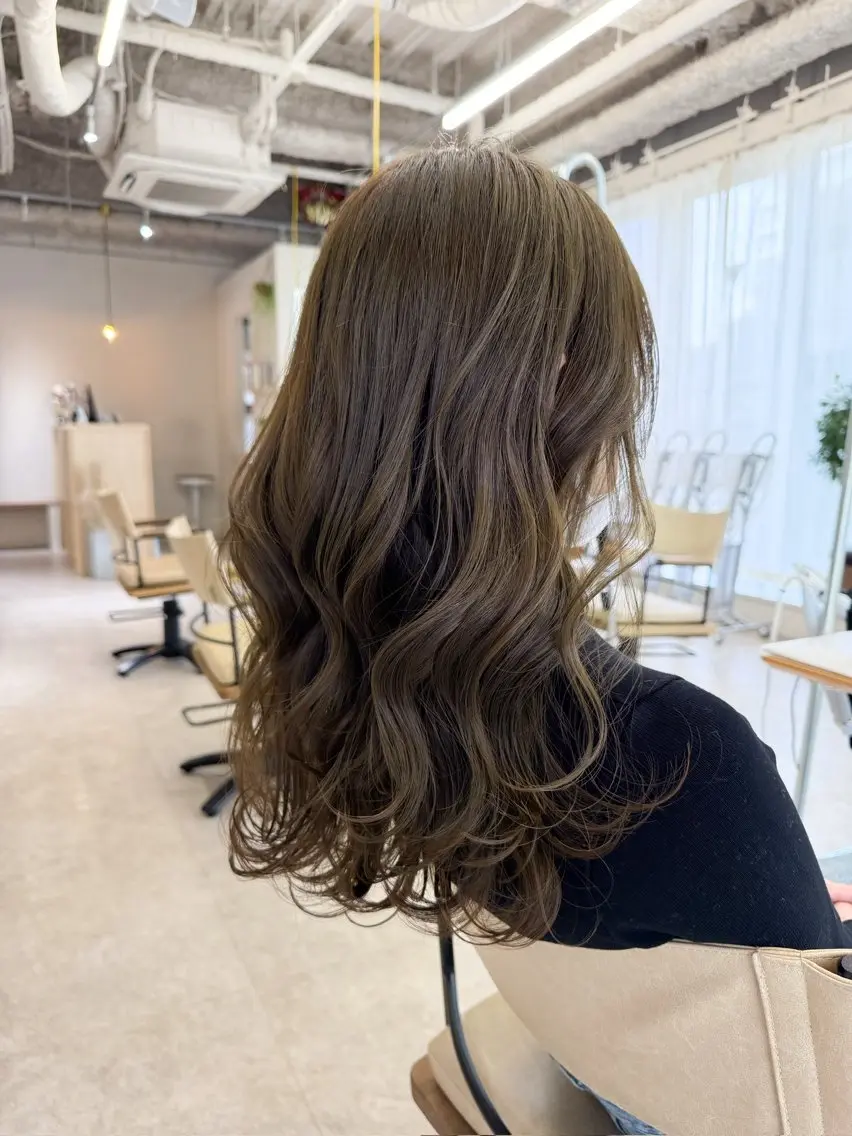セミロング カラー ヘアカラー トリートメント 透明感カラー ブリーチ/ 大村勇人のヘアスタイル