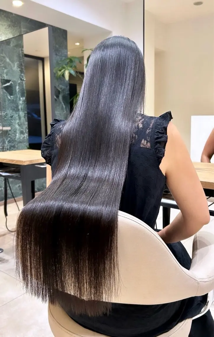 ロング 縮毛矯正 福島 玲斗のヘアスタイル