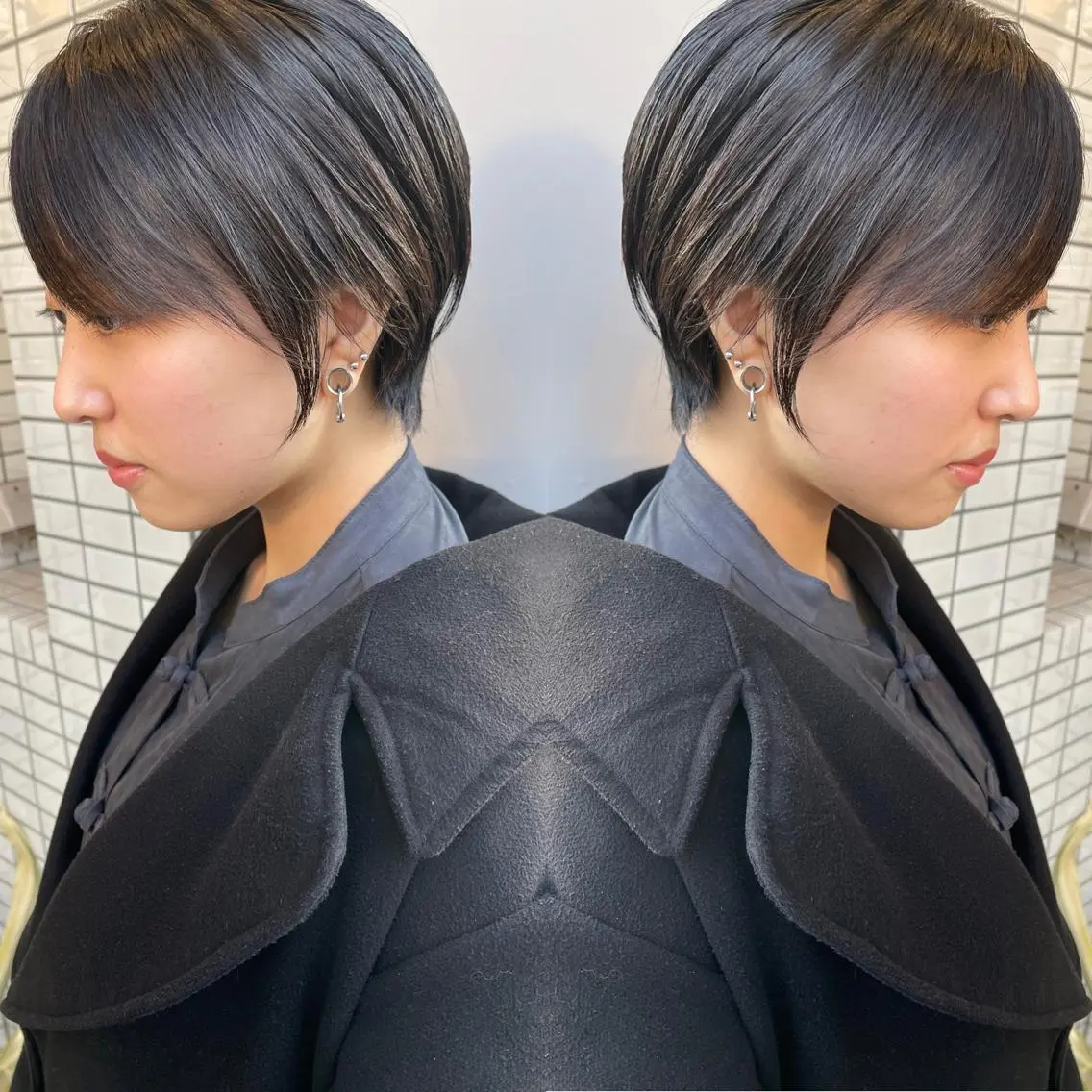 ショート カット アートディレクター ワダヒサノリのヘアスタイル