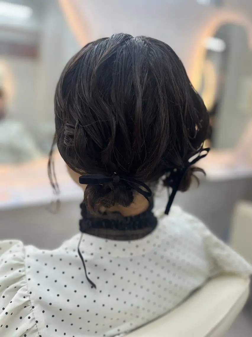 ショート ヘアアレンジ 🫧みひろ🫧カット カラーモデル募集のヘアスタイル