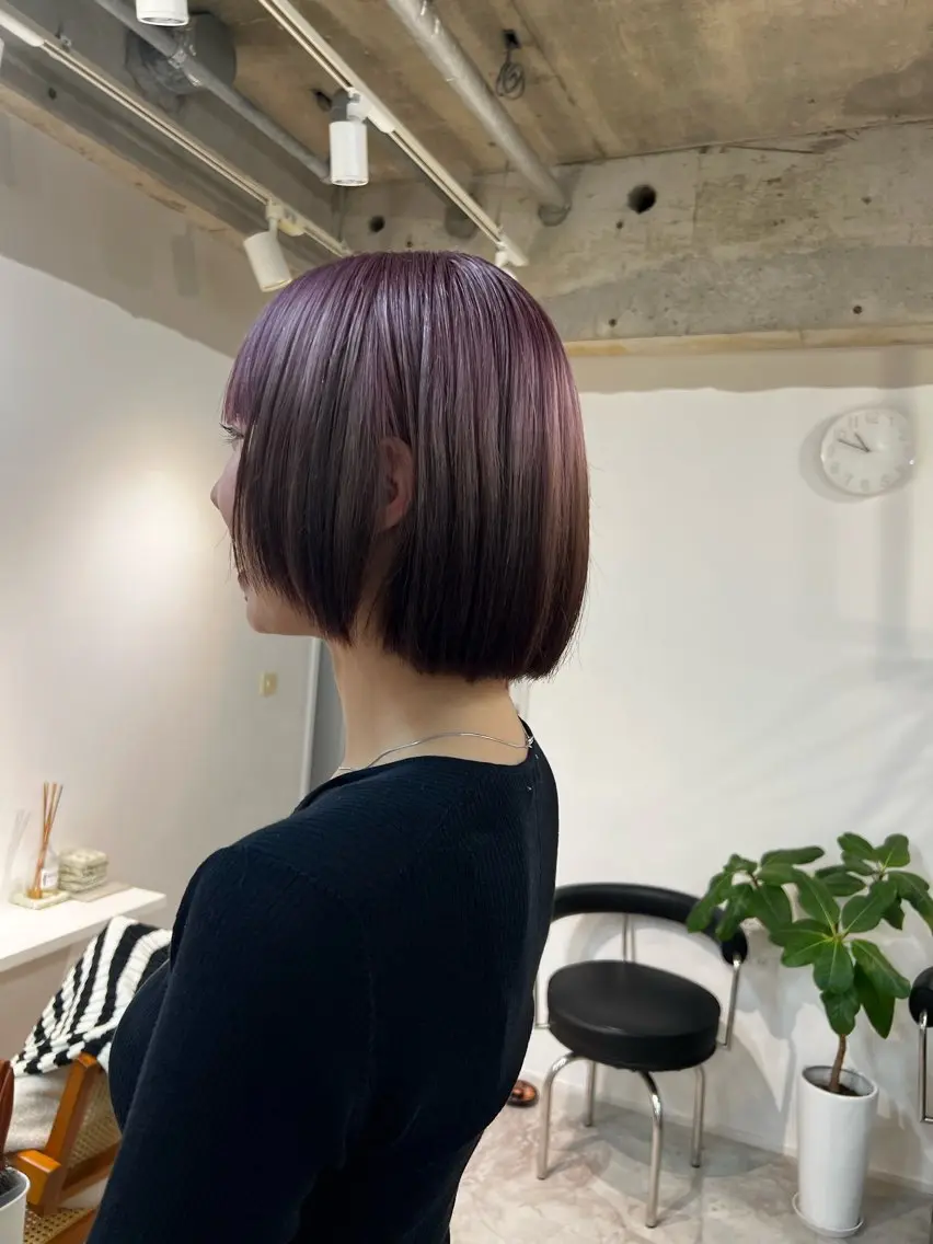 ショート カラー デザインカラー ボブ ヘアカラー トリートメント fit /HONOKAのヘアスタイル